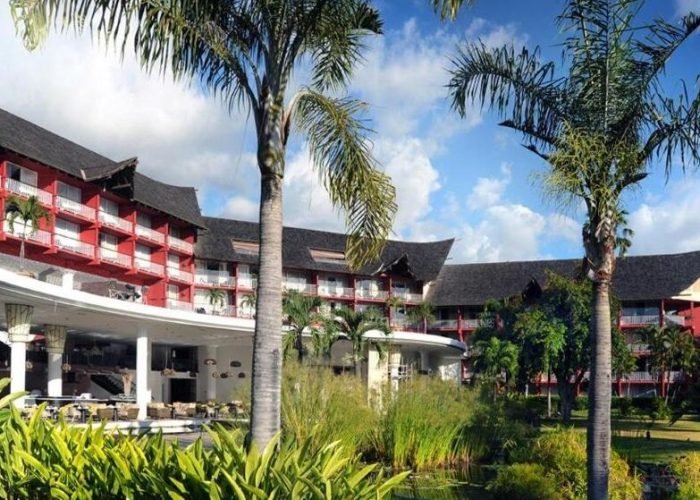 Hôtel Tahiti lagoon Resorts 3* à Tahiti - vue sur les jardins et le bâtiment principal